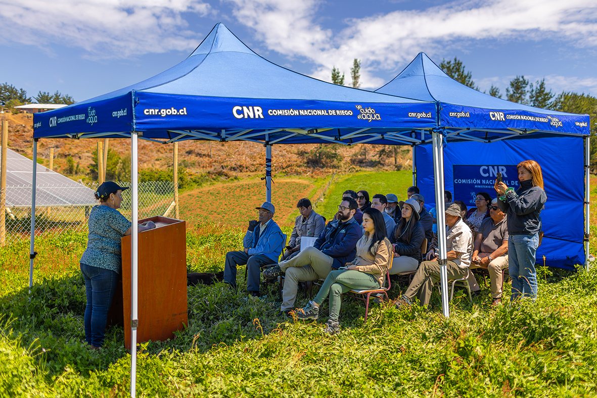 Inauguración de proyecto relacionado con CNR en La Araucanía